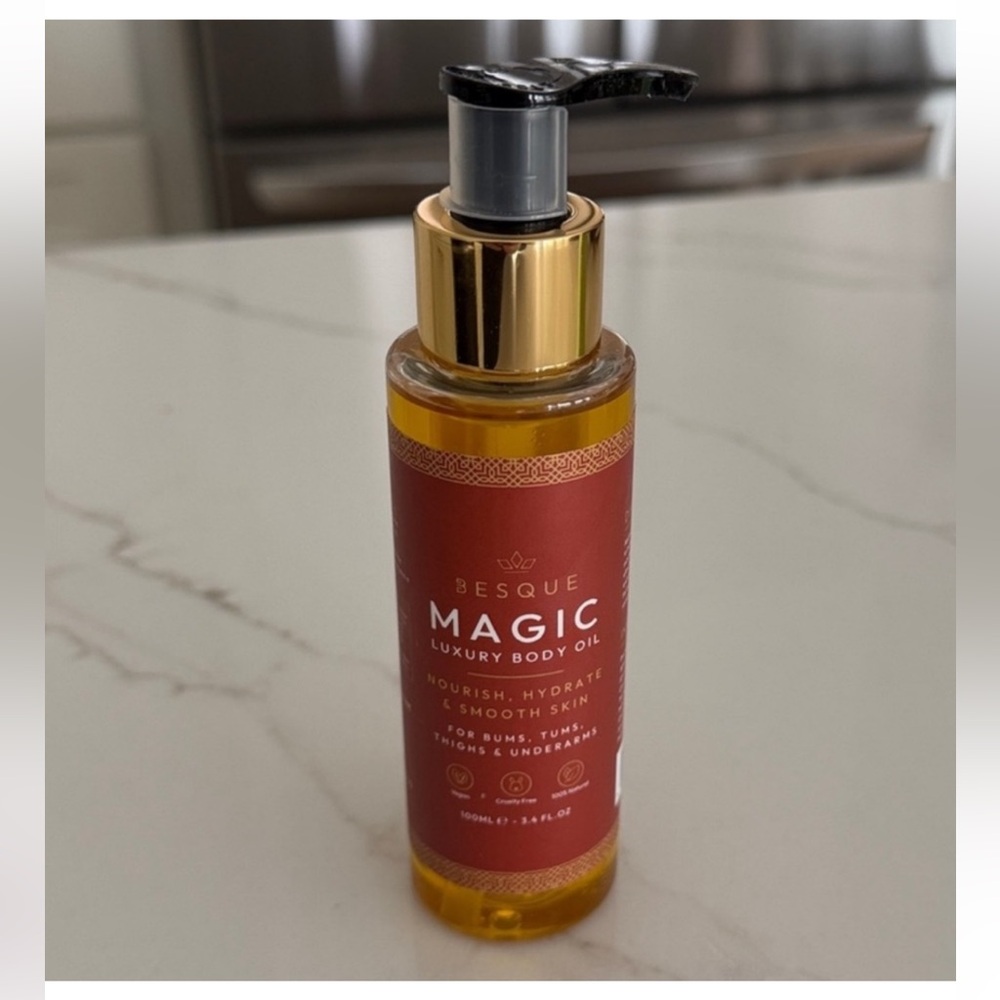 Besque magic luxury body oil firm tighten hydrate all natural 🧡